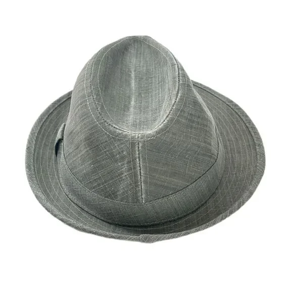 Dorfman Pacific Co Hat DPC Olive Green Fedora Matching Band Cotton Size L - Picture 3 of 7